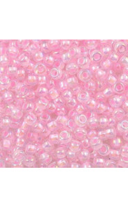 Miyuki rocailles Perlen 8/0 - Pink lined crystal ab 8-272
